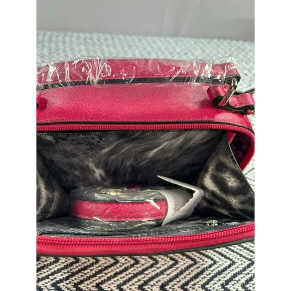 K. Carroll Vegan Leather RFID-Protected Crossbody Bag/Clutch Detachable Strap & - Picture 4 of 6